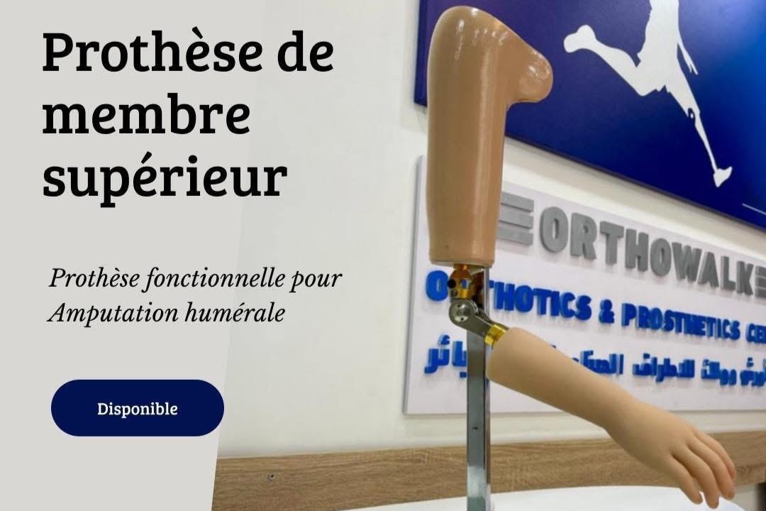 Custom upper-limb prosthesis at Orthowalk