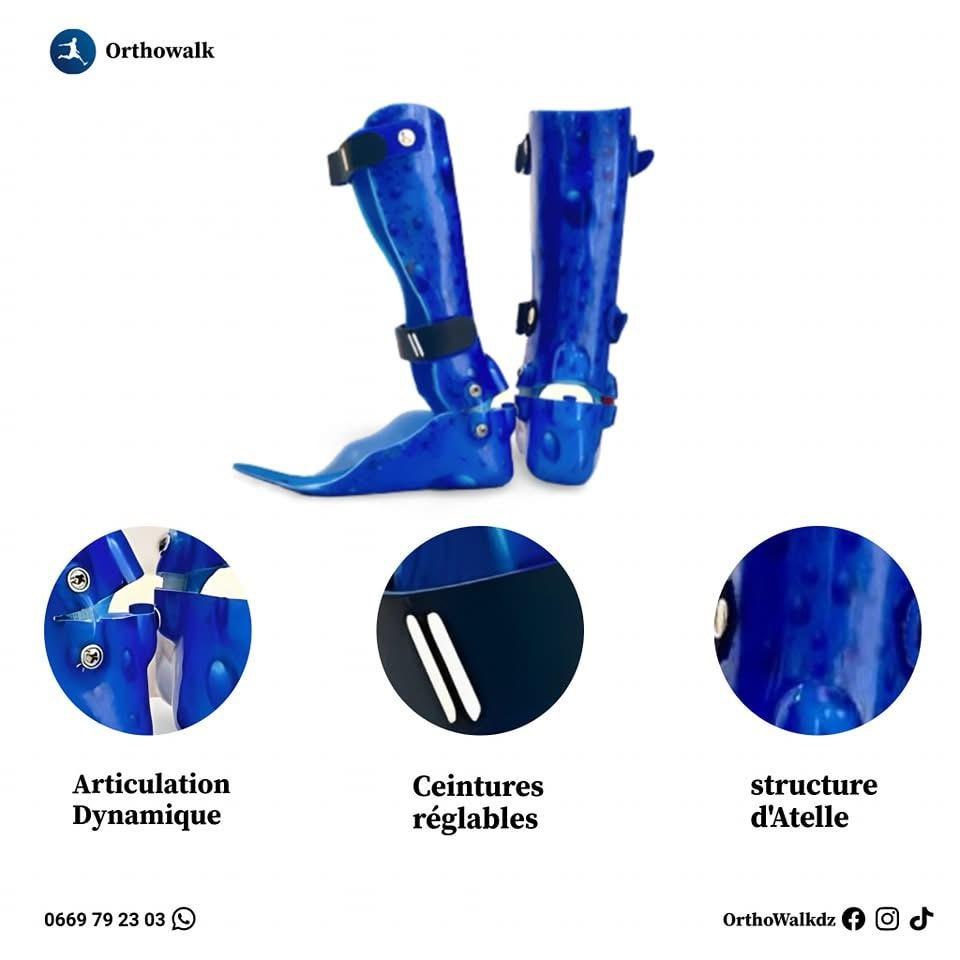 Articulated leg-foot orthosis (Atelle)